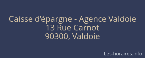 Caisse d'épargne - Agence Valdoie
