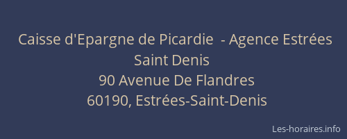 Caisse d'Epargne de Picardie  - Agence Estr&eacute;es Saint Denis
