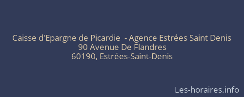 Caisse d'Epargne de Picardie  - Agence Estrées Saint Denis