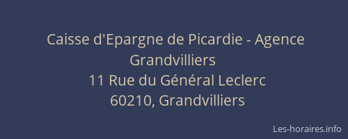 Caisse d'Epargne de Picardie - Agence Grandvilliers