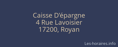 Caisse D'épargne