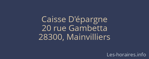 Caisse D'épargne