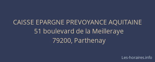 CAISSE EPARGNE PREVOYANCE AQUITAINE