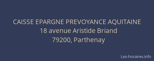 CAISSE EPARGNE PREVOYANCE AQUITAINE