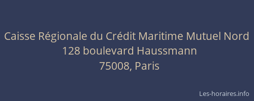 Caisse Régionale du Crédit Maritime Mutuel Nord