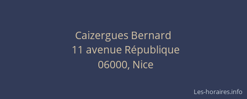 Caizergues Bernard