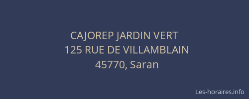 CAJOREP JARDIN VERT