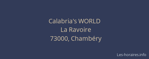 Calabria's WORLD
