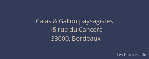 Calas & Gallou paysagistes