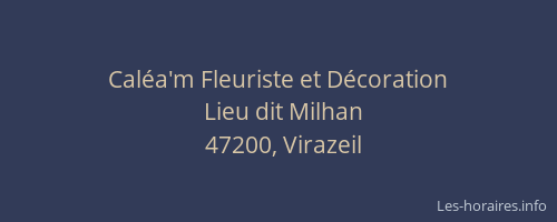 Cal&eacute;a'm Fleuriste et D&eacute;coration