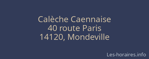 Calèche Caennaise