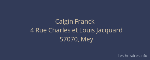 Calgin Franck