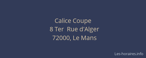Calice Coupe