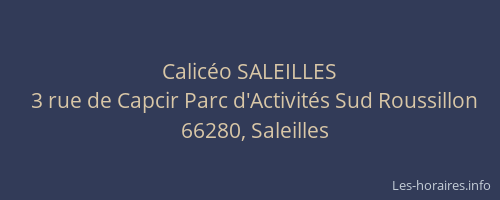 Calicéo SALEILLES