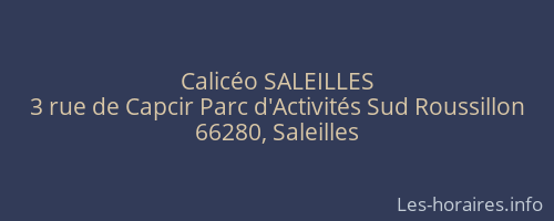 Calicéo SALEILLES