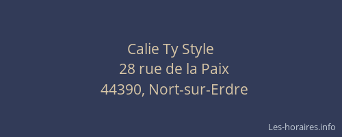 Calie Ty Style
