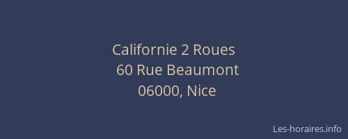 Californie 2 Roues