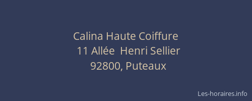 Calina Haute Coiffure