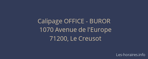 Calipage OFFICE - BUROR