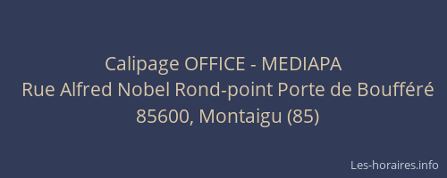 Calipage OFFICE - MEDIAPA