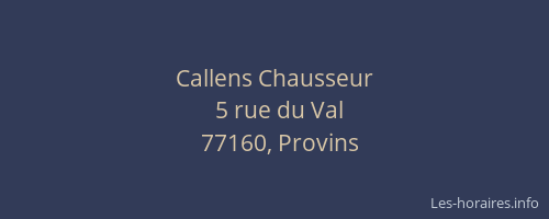 Callens Chausseur