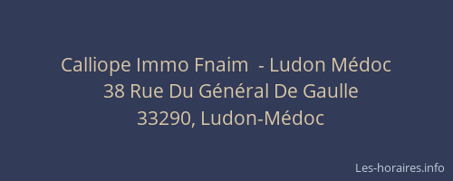 Calliope Immo Fnaim  - Ludon Médoc