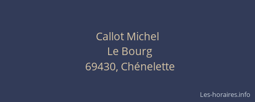 Callot Michel