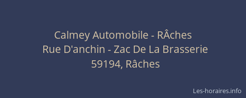 Calmey Automobile - RÂches
