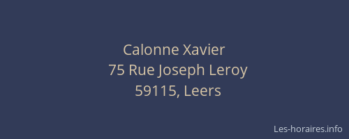 Calonne Xavier