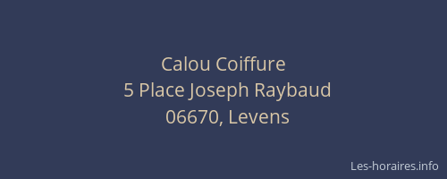 Calou Coiffure