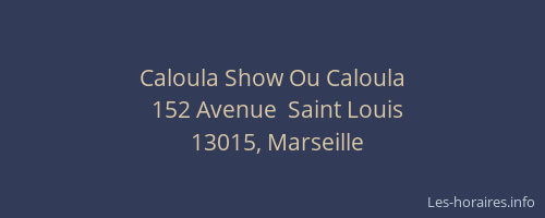 Caloula Show Ou Caloula