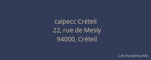 calpecc Créteil