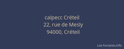 calpecc Cr&eacute;teil