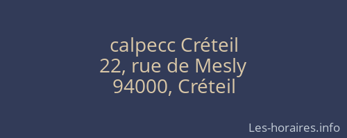 calpecc Créteil