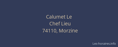 Calumet Le