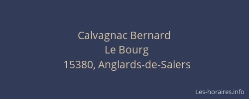 Calvagnac Bernard