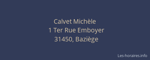 Calvet Michèle
