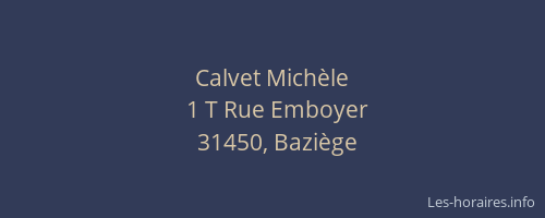 Calvet Michèle