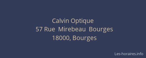 Calvin Optique