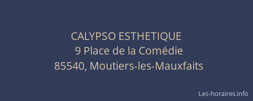 CALYPSO ESTHETIQUE