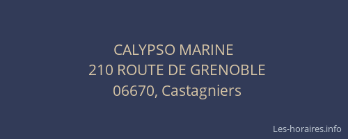 CALYPSO MARINE