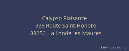 Calypso Plaisance