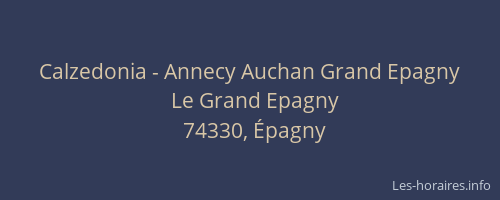 Calzedonia - Annecy Auchan Grand Epagny