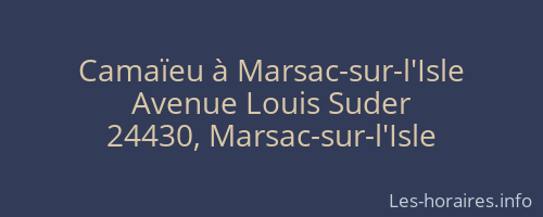 Camaïeu à Marsac-sur-l'Isle