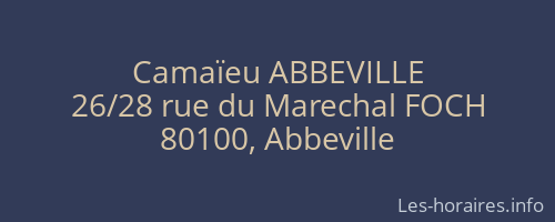 Camaïeu ABBEVILLE