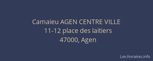 Camaieu AGEN CENTRE VILLE