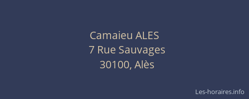 Camaieu ALES