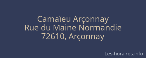 Camaïeu Arçonnay