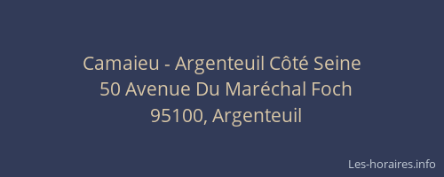Camaieu - Argenteuil Côté Seine