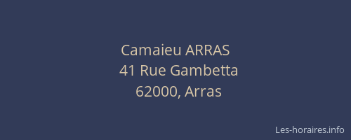 Camaieu ARRAS